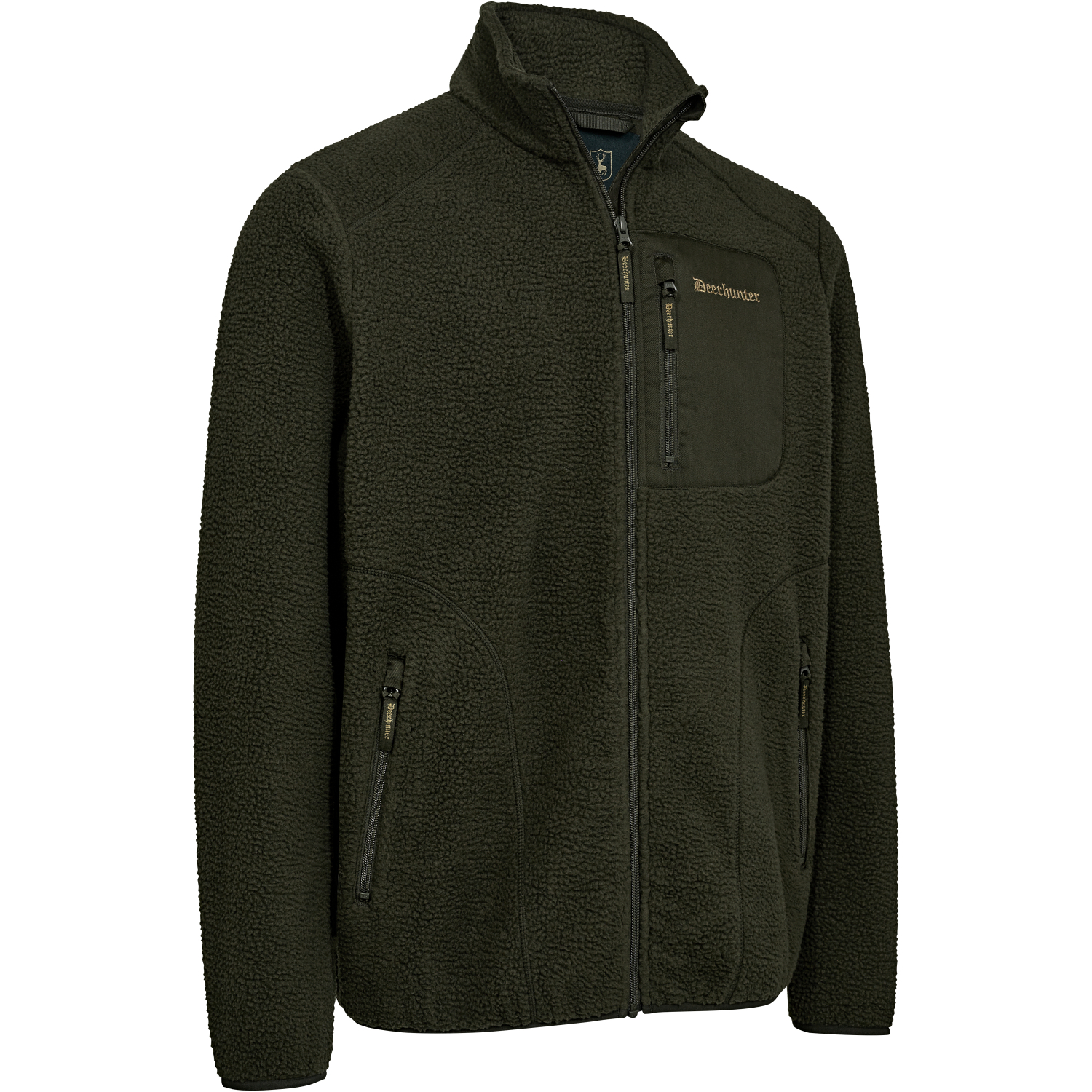Atlas Fleece Jacket For Men (Forest Green)
