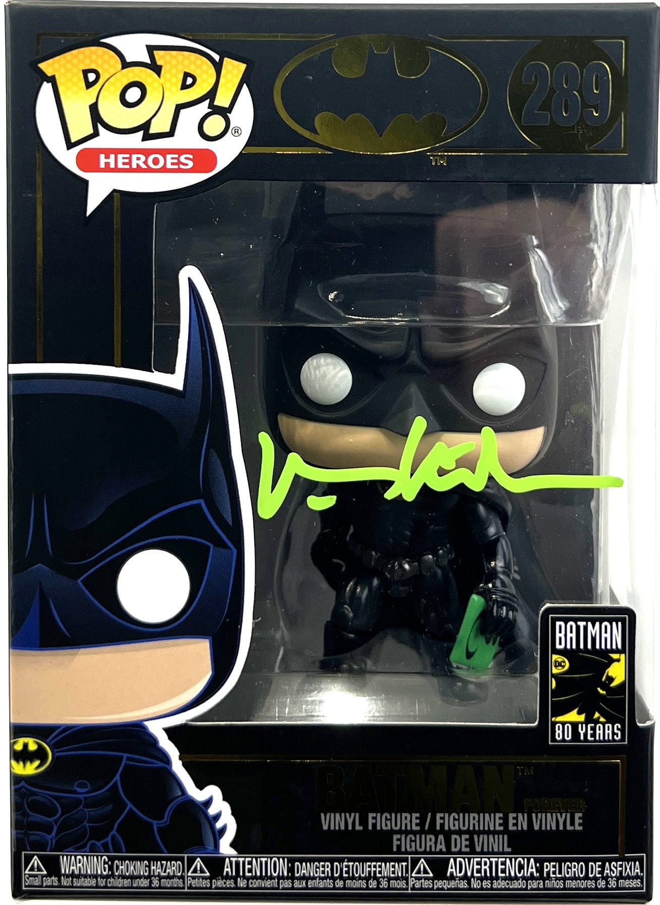 Val Kilmer Autographed 1995 Batman Forever Funko POP #289