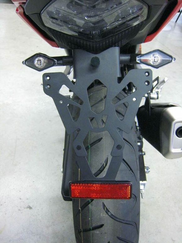 Bihr black license plate holderRef: BI00141A / 1067737