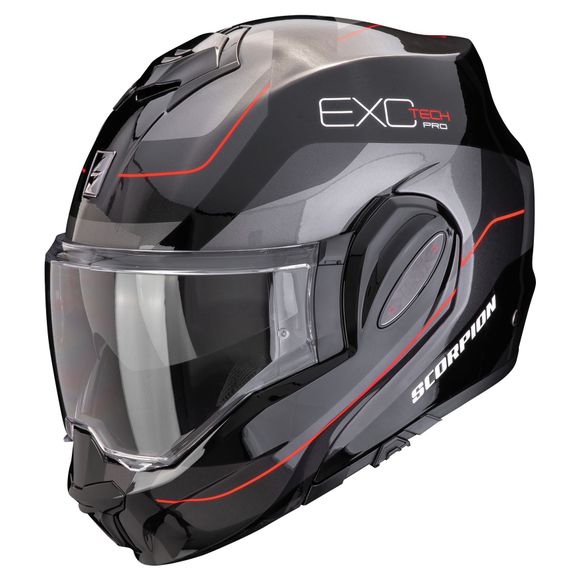 Casque modulable Scorpion Exo EXO-TECH EVO PRO - COMMUTA - Noir / GrisRef : SC0999-C7899