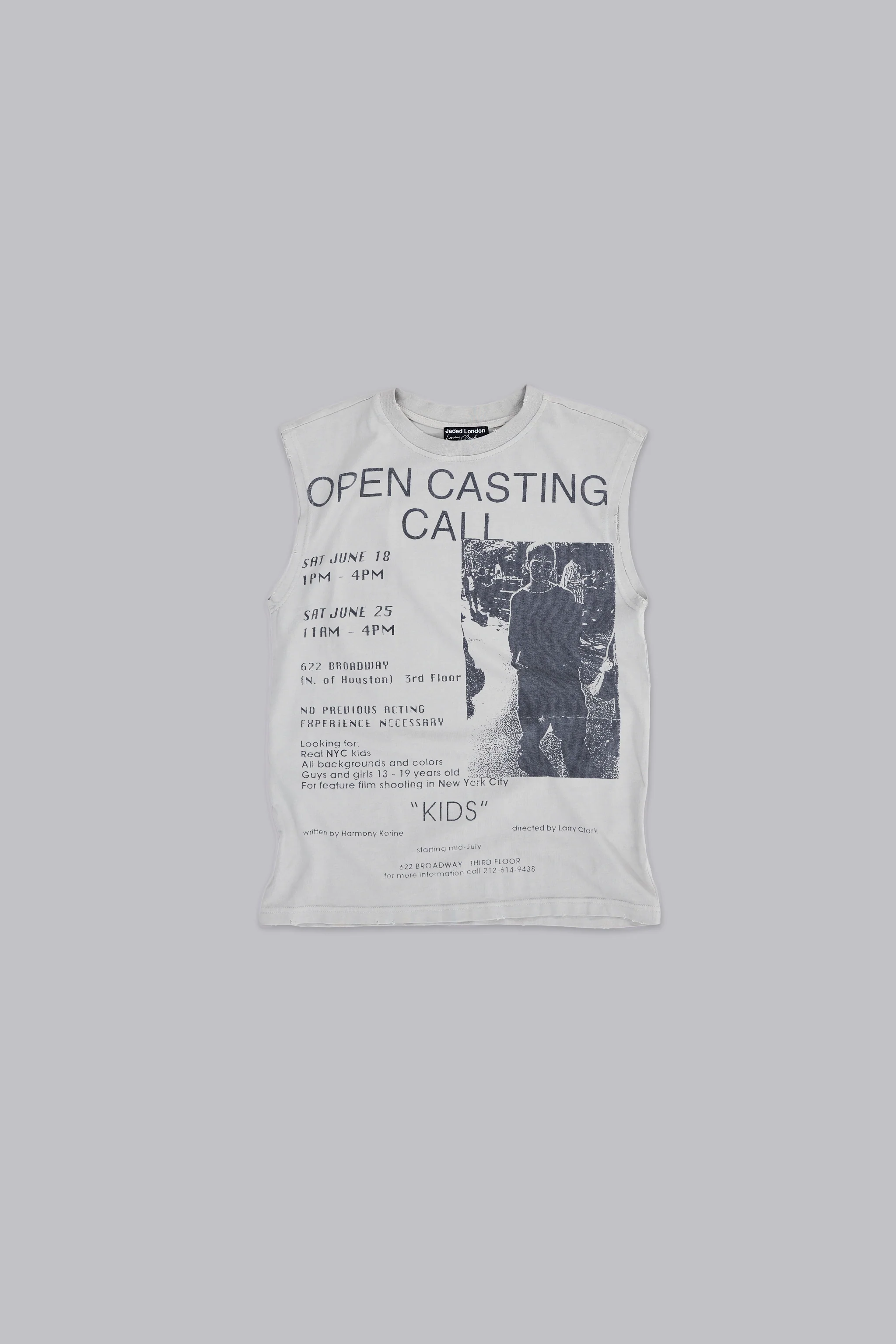 Open Casting White Tank Top