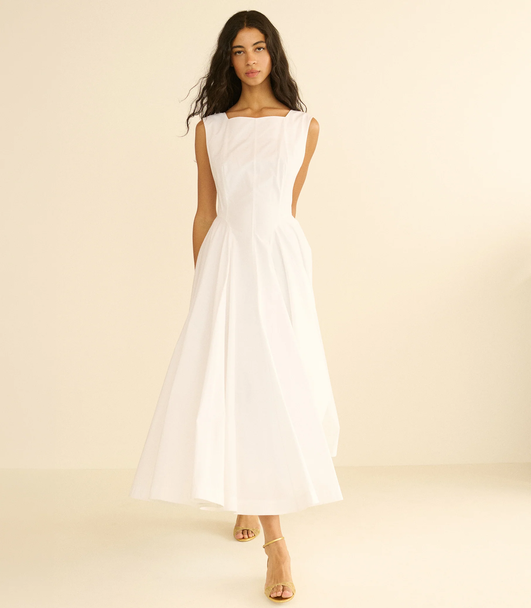 Riviere Maxi Dress - Salt