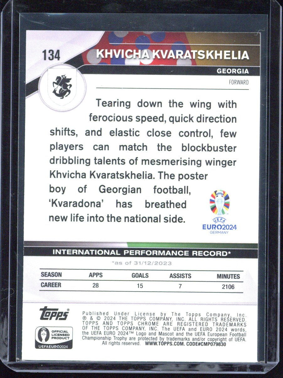 2024 Topps UEFA EURO Khvicha Kvaratskhelia /50