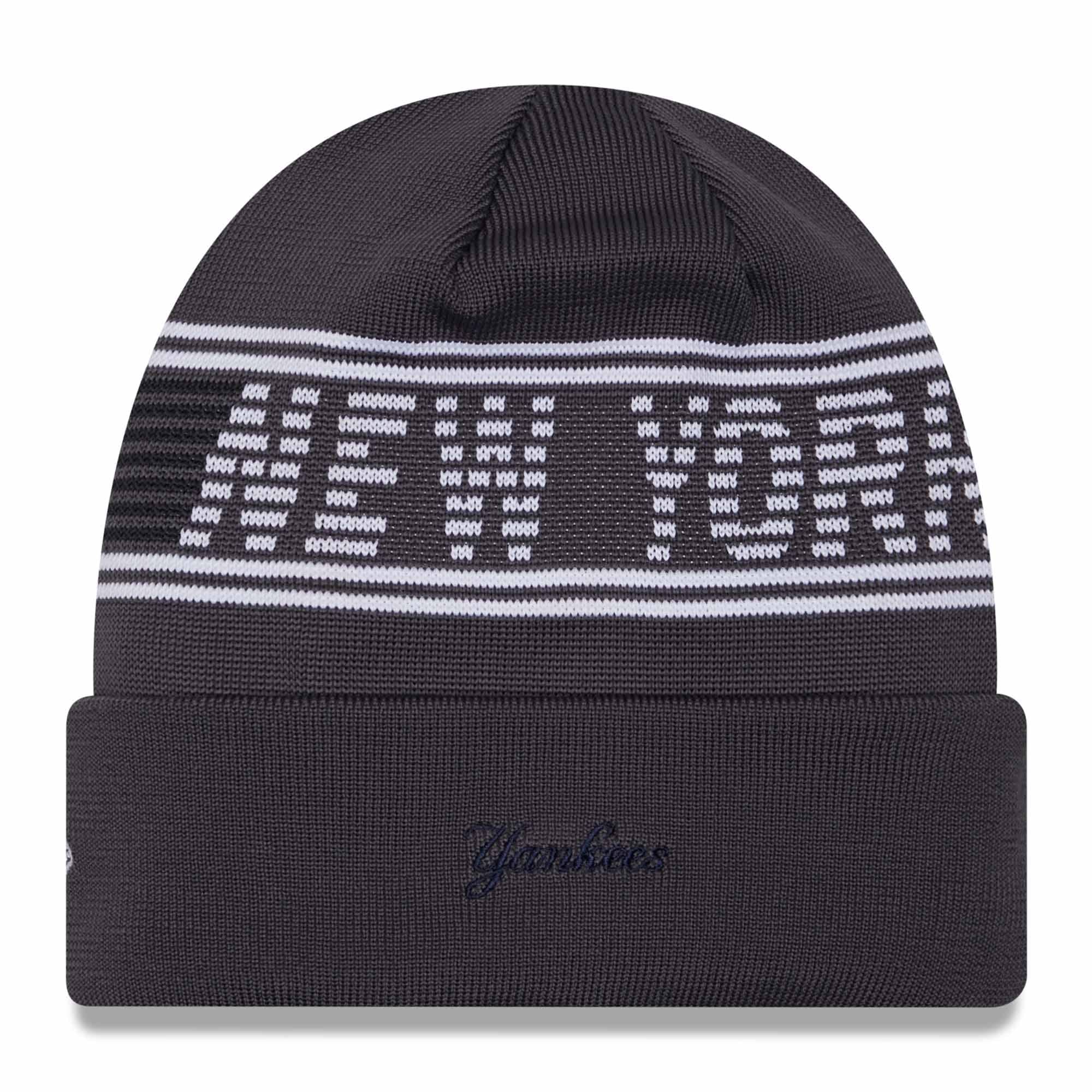 New York Yankees Gray Colorway 2024 MLB Clubhouse New Era Beanie Knit