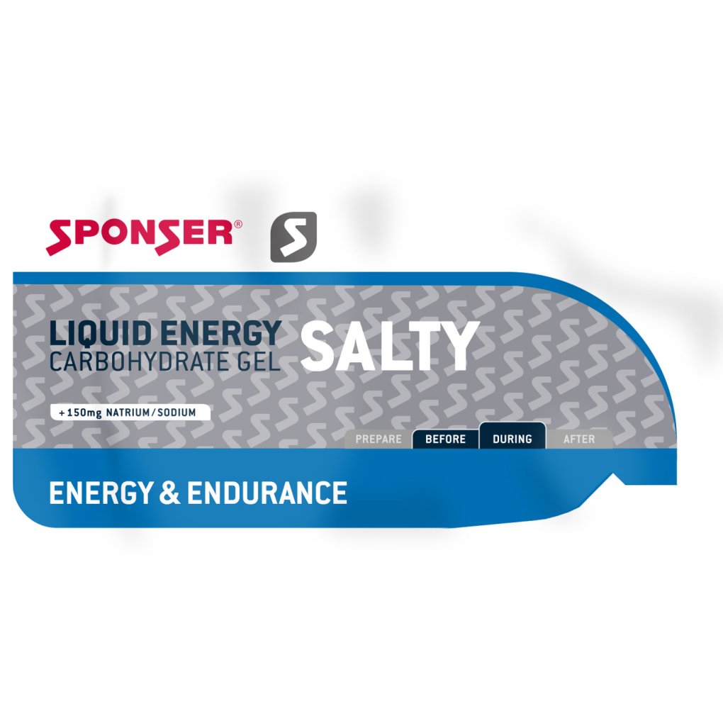 SPONSER Liquid Energy Salty - Carbohydrate Gel - 10x35g