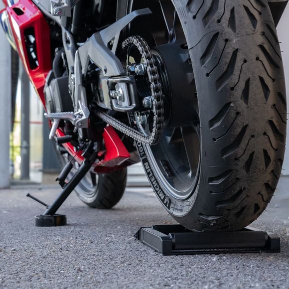 Motoblouz Alu roller base - For universal chain maintenance - BlackRef: KOR0181
