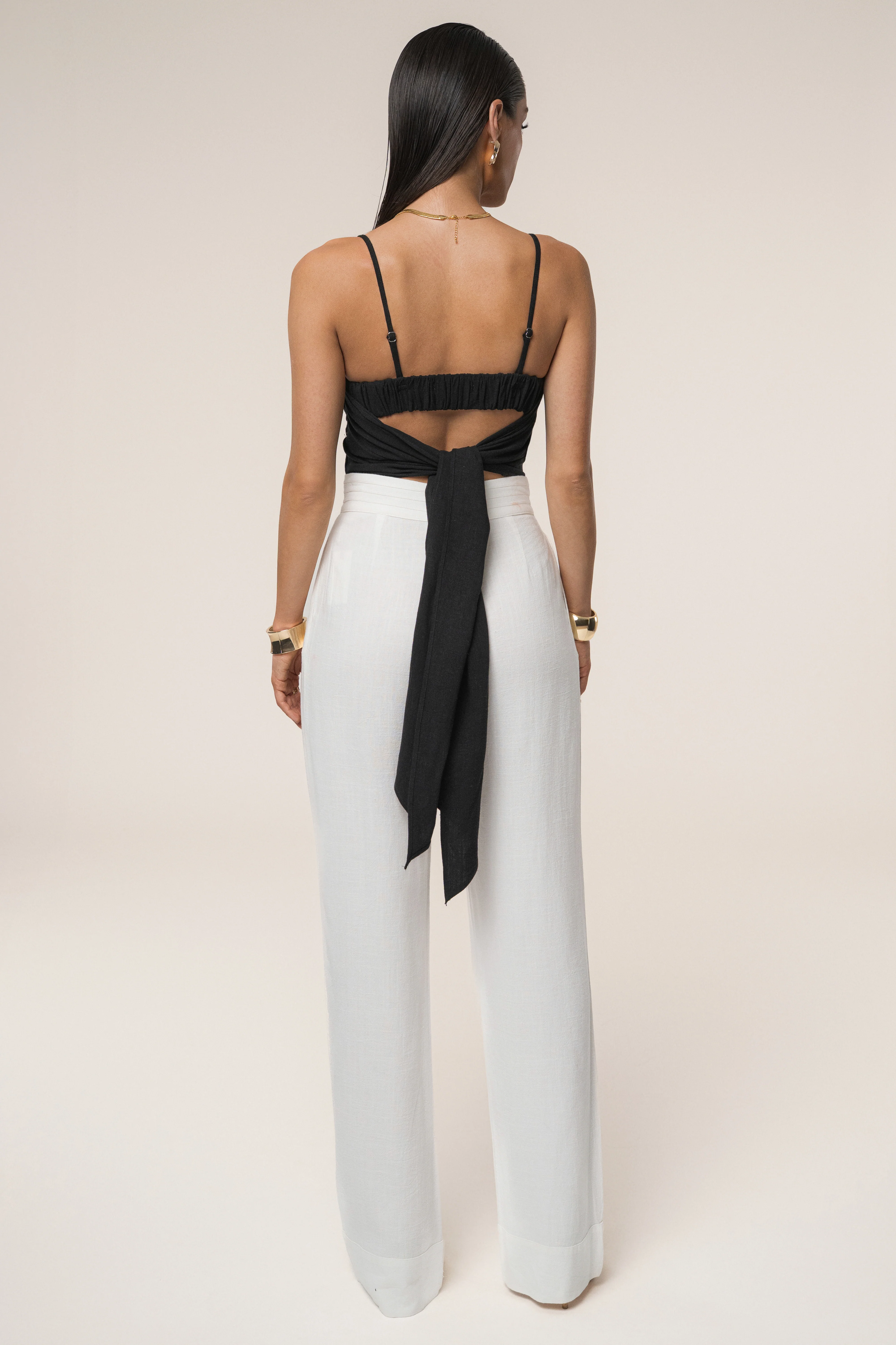 Black Arielle Bustier Top