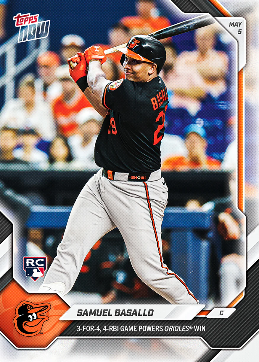 Samuel Basallo - 2026 MLB Topps NOW® - Card 163 - PR: 761
