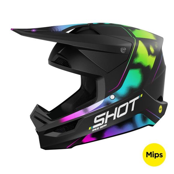 Casque cross Shot RACE - NITRO 2025 - NoirRef : SO2554