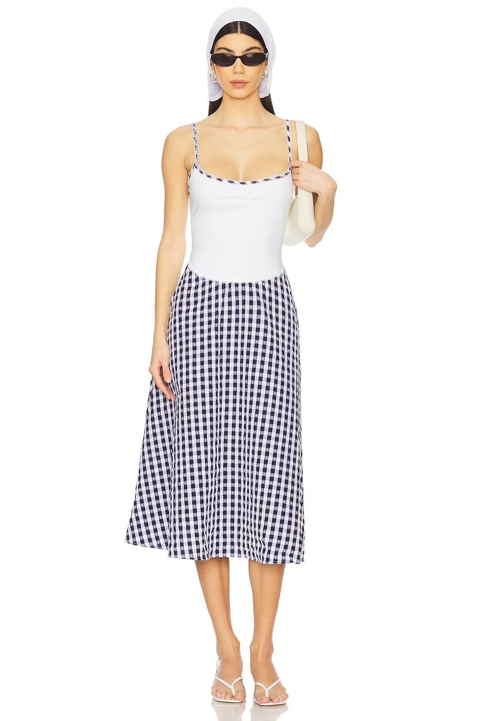 Gisella Gingham Midi Dress
