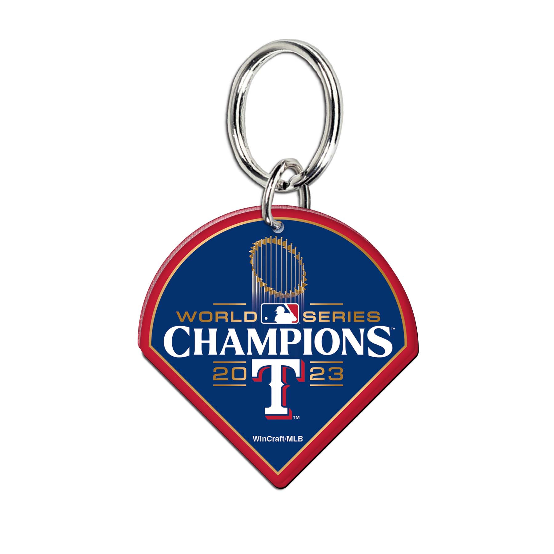 Texas Rangers 2023 World Series Champions Premium MLB Key Ring