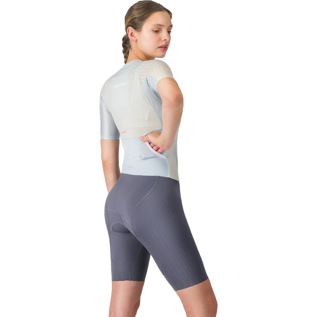 Castelli Free Sanremo 3 Suit Short Sleeve Women - winter sky/silver moon-smoky grey 486