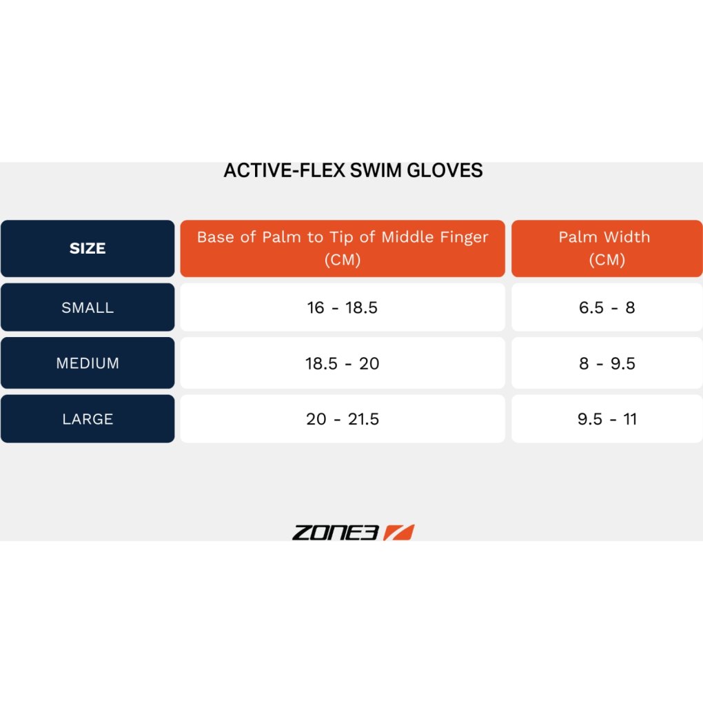 Zone3 Active-Flex Swim Gloves - grey/orange