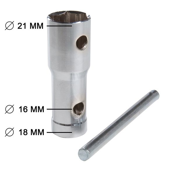 Spark plug wrench Motion Pro 16-18-21 MM UniversalRef: MP0008 / 1051792