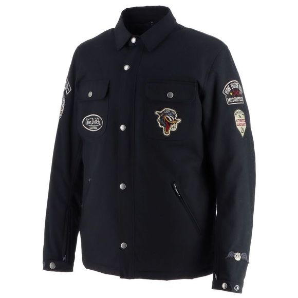 Helstons Vd-Distroy Motorcycle Overshirt - BlackRef: HS1313