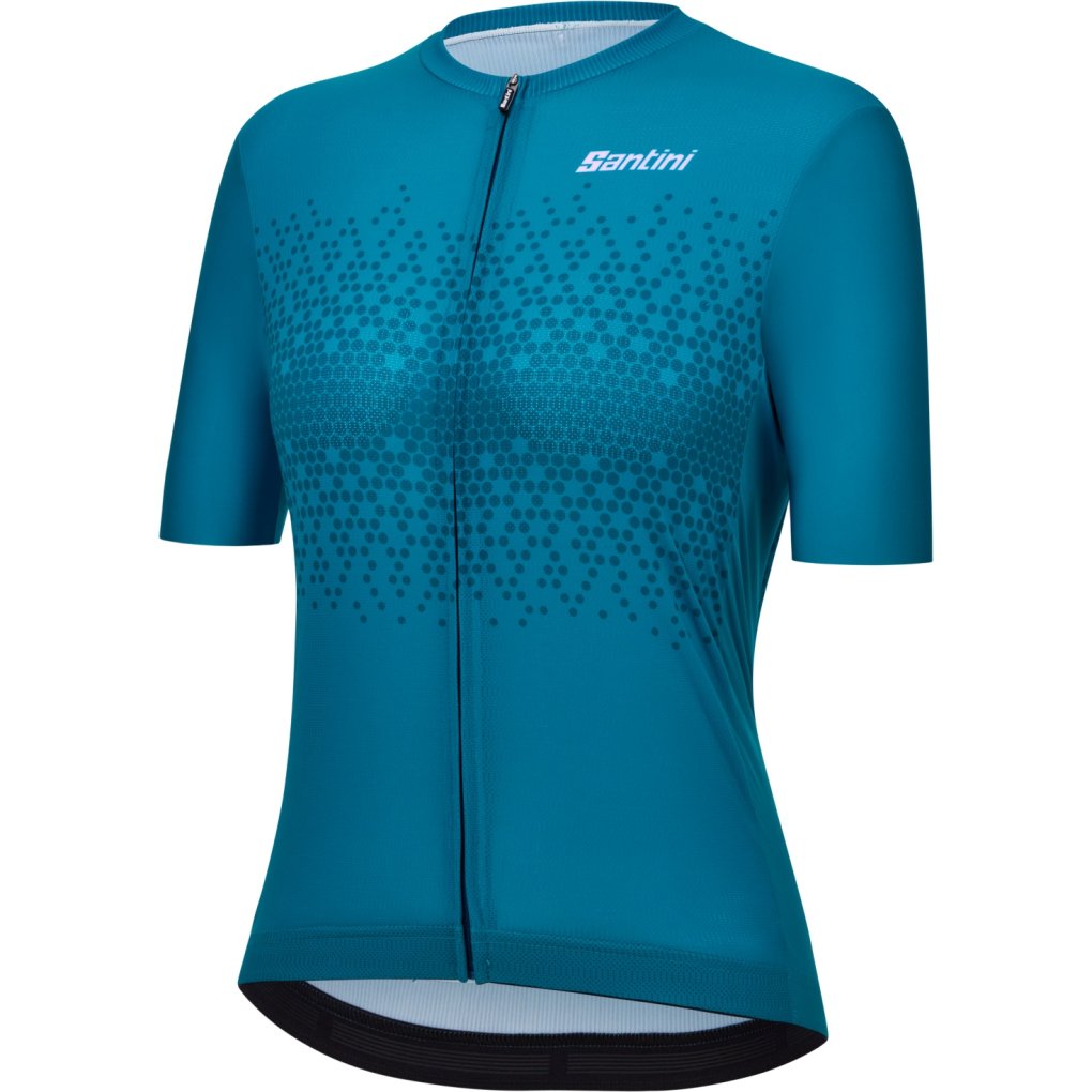 Santini Moon Short Sleeve Jersey Women AS940L75CMOON - teal TE