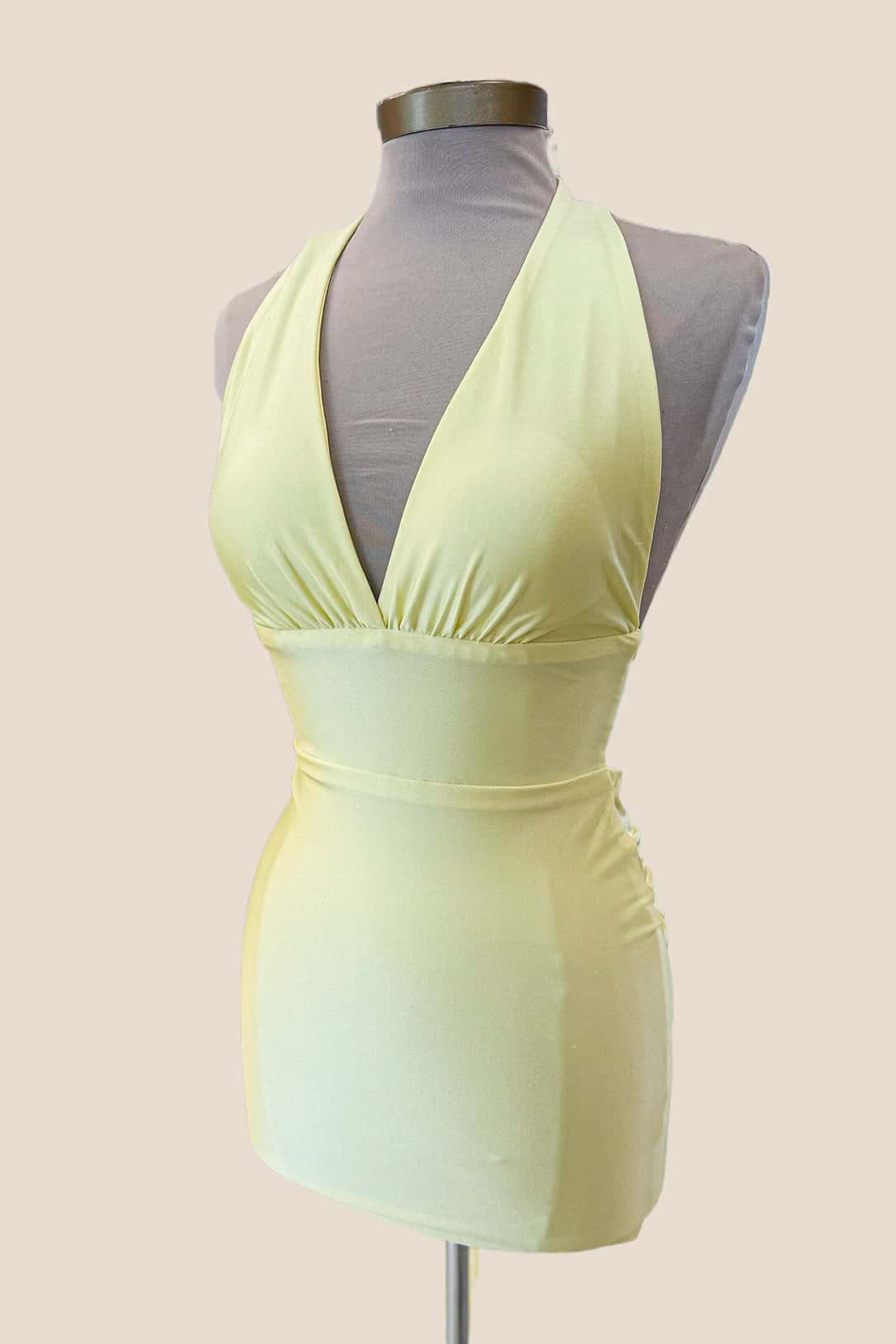 Pink Halter Tight Short Dress