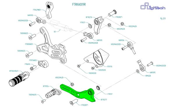 Lightch remote controls LighTech Set Rear speed levers FTRYA014 / FTRYA014W / FTRKA009R UniversalRef: LIG01162A / 1116417