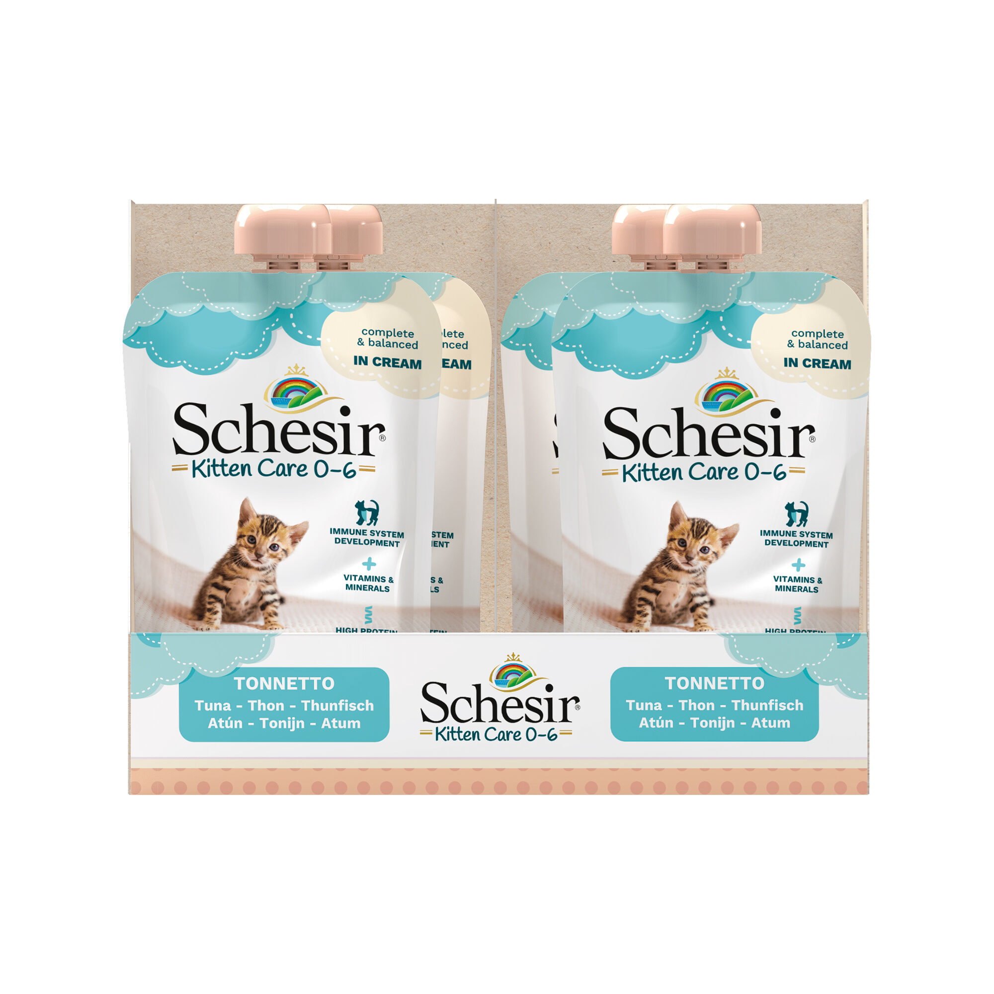 Schesir Kitten Pouch Cream - Tuna - 20 x 150 g
