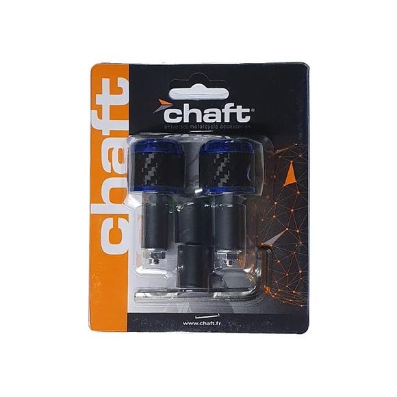 Chaft HOROS Universal Universal Handlebar Ends - BlueRef: CF0181