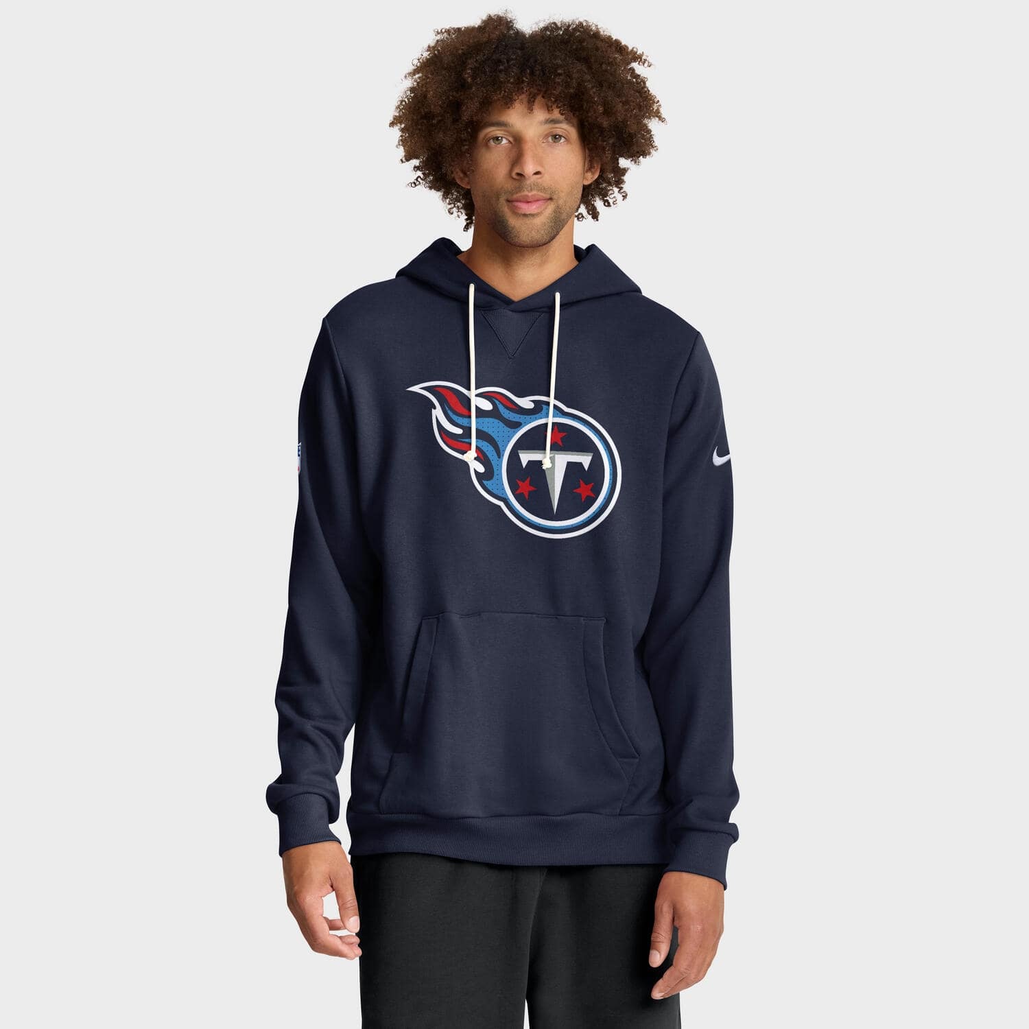 Tennessee Titans 2025 NFL Sideline Nike Standard Issue Hoodie Navy