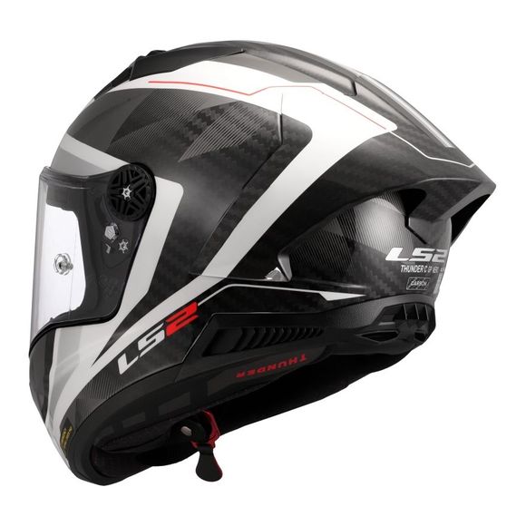 LS2 FF805 THUNDER GP AERO RAUTE Full-Face Helmet - White / GreyRef: LS1009