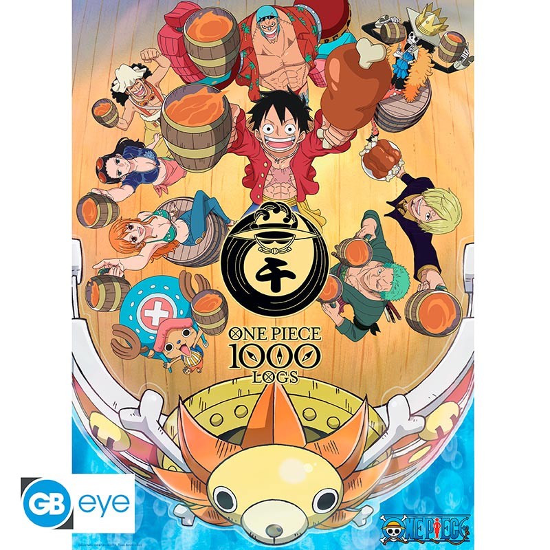 ONE PIECE Poster 1000 Logs Cheers (52x38cm)