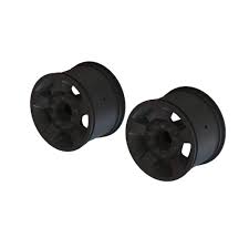 ARRMA 1/10 Front/Rear 2.8 Wheels, 14mm Hex, Black (2) AR510116