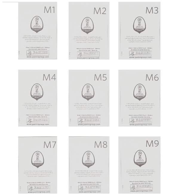 Panini World Cup 2018 - Special Stickers M1 to M9