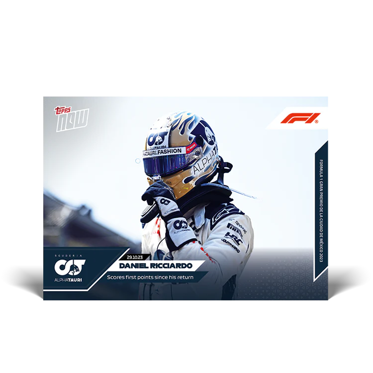 Topps UK - Daniel Ricciardo - Scores first points since his return - F1 TOPPS NOW® Card #63