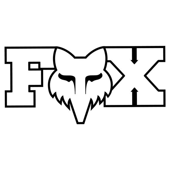 Fox F Head Stickers X 3