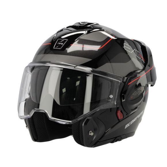 Casque modulable Scorpion Exo EXO-TECH EVO PRO - COMMUTA - Noir / GrisRef : SC0999-C7899