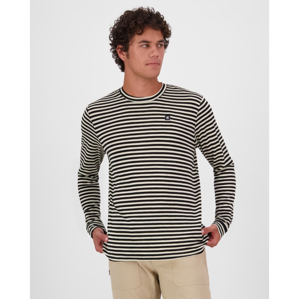 Mons Royale Icon Merino Long Sleeve Men - mr stripe