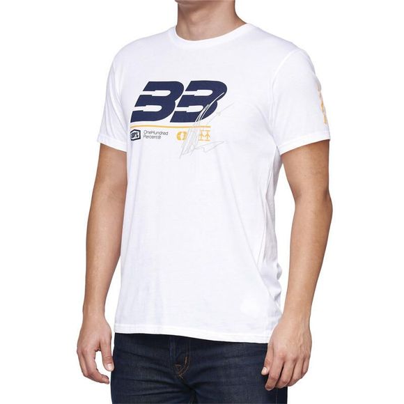 100% BB33 SIGNATURE Short Sleeve T-Shirt - WhiteRef: CE1536