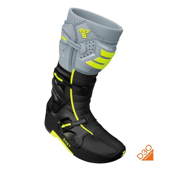 Shot RACE 8 2024 cross Boots - Black / YellowRef: so2445-c65308