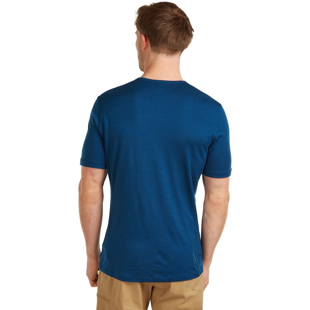 Icebreaker Merino 200 Oasis Short Sleeve Crewe Thermal Top Men - Atlantis