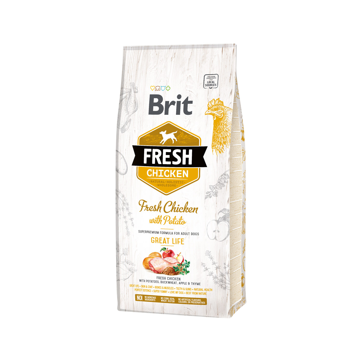 Brit Fresh Chicken with Potato Adult - 12 kg