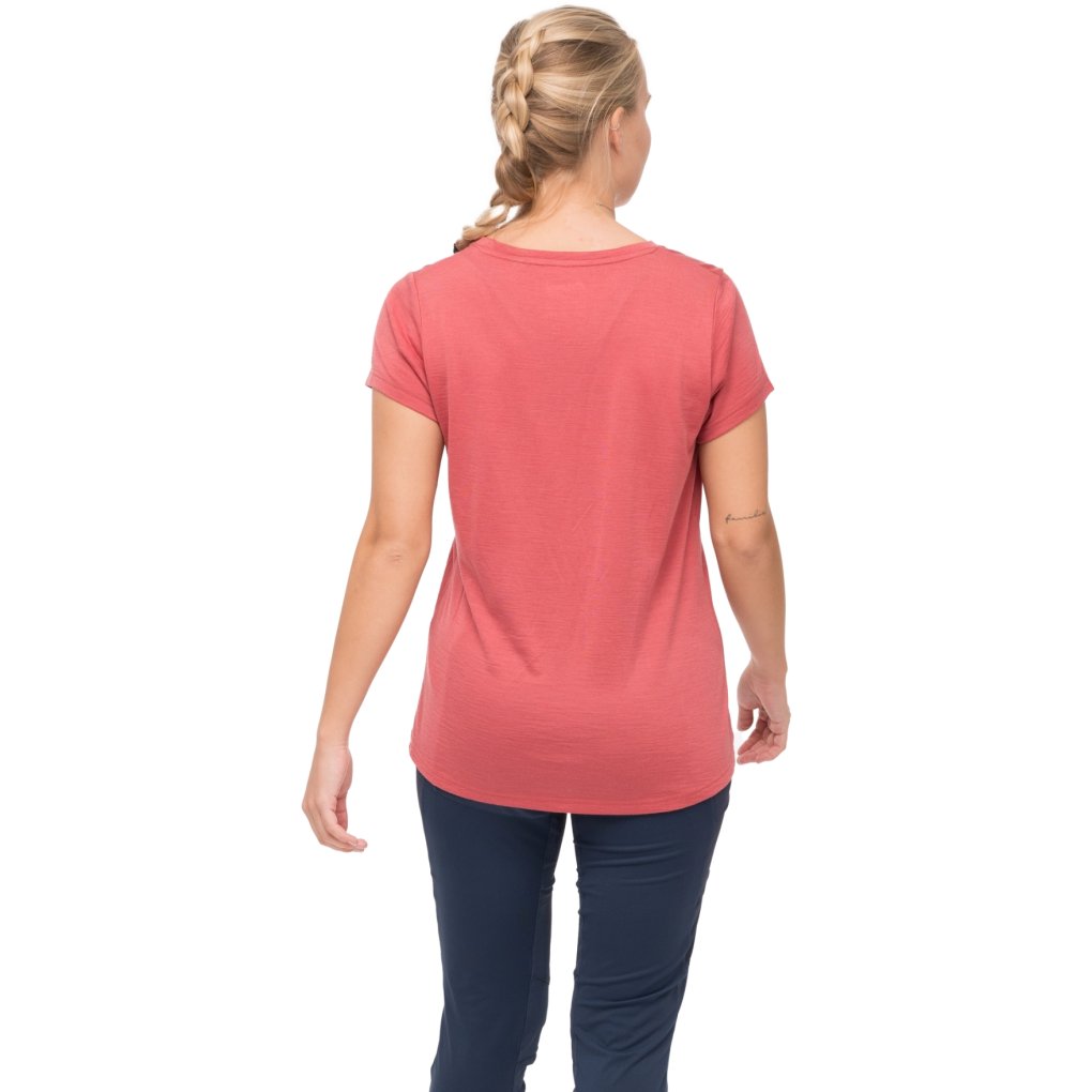 Bergans Vaagaa Adventure Merino Tee Women - rusty dust/rusty dust triangle