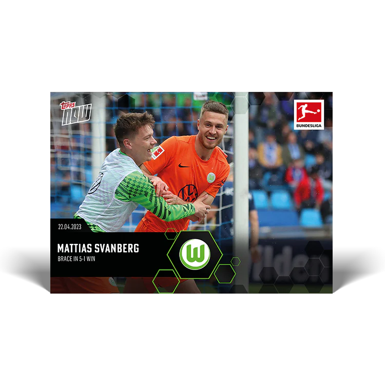 Topps UK - Brace in 5-1 win - Bundesliga TOPPS NOW® Card #185
