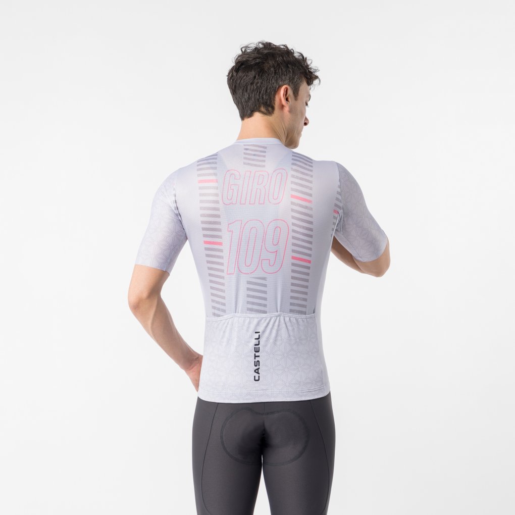 Castelli Giro d'Italia #Giro109 Milan Jersey Men - silver grey/rosa giro 870