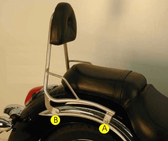 Hepco & Becker sissy bar - blackRef: Hbe03367A / 600217 00 01