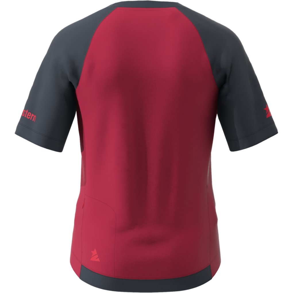 Zimtstern PureFlowz Short Sleeve MTB-Shirt Kids - jester red/french navy