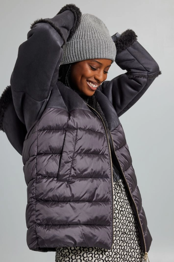 Turn-up beanie hat - LIGHT GREY