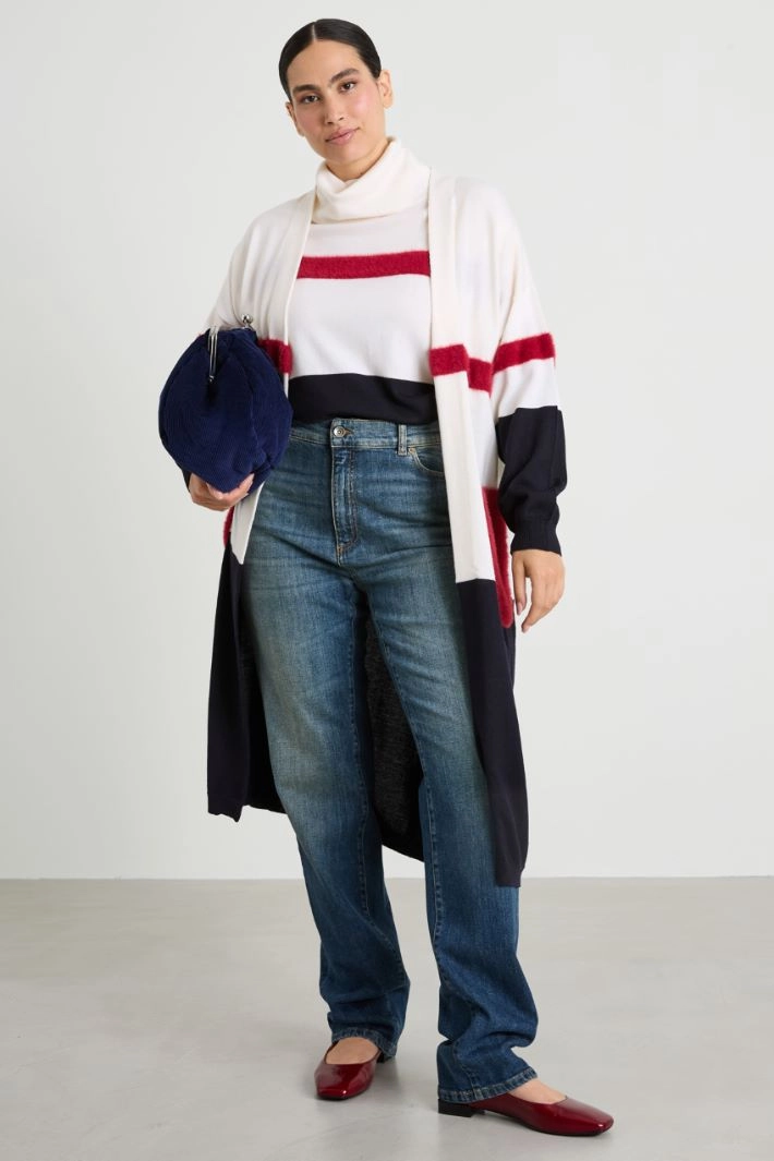 Wool cardigan - NIGHT BLUE