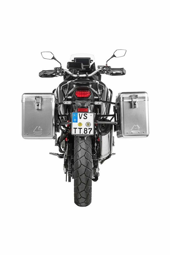 Touratech ZEGA Mundo 31/38 suitcase - Gray support included - AluminumRef: Trt01802A / 01-403-6130-0