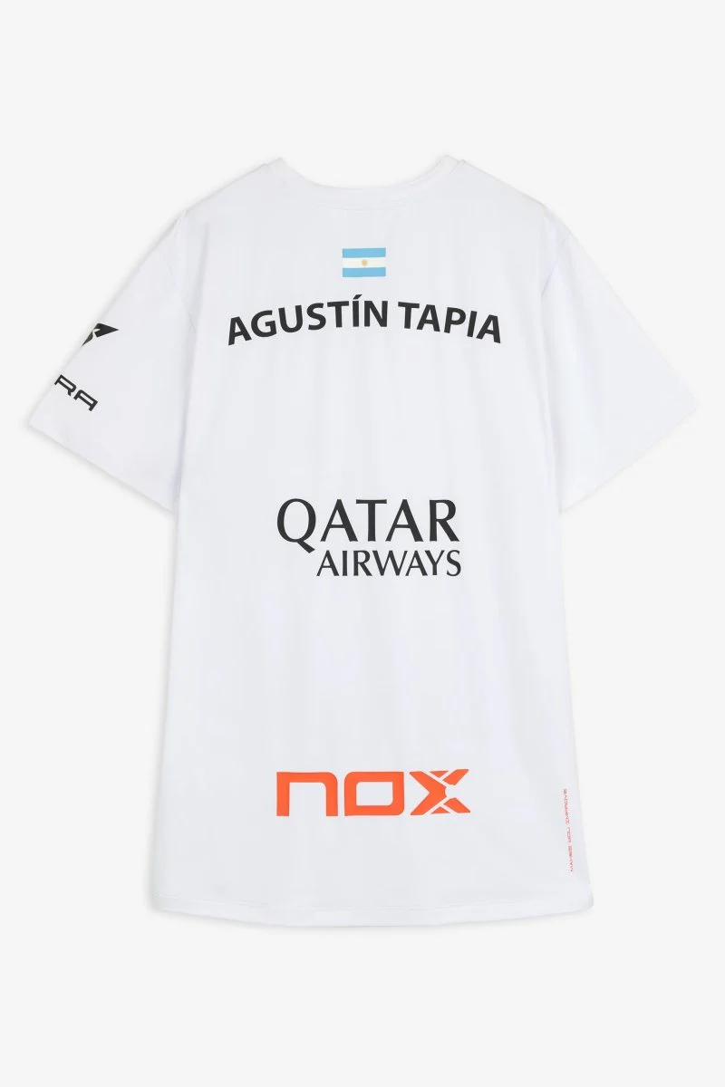 Agustín Tapia Sponsors AT10 White T-shirt