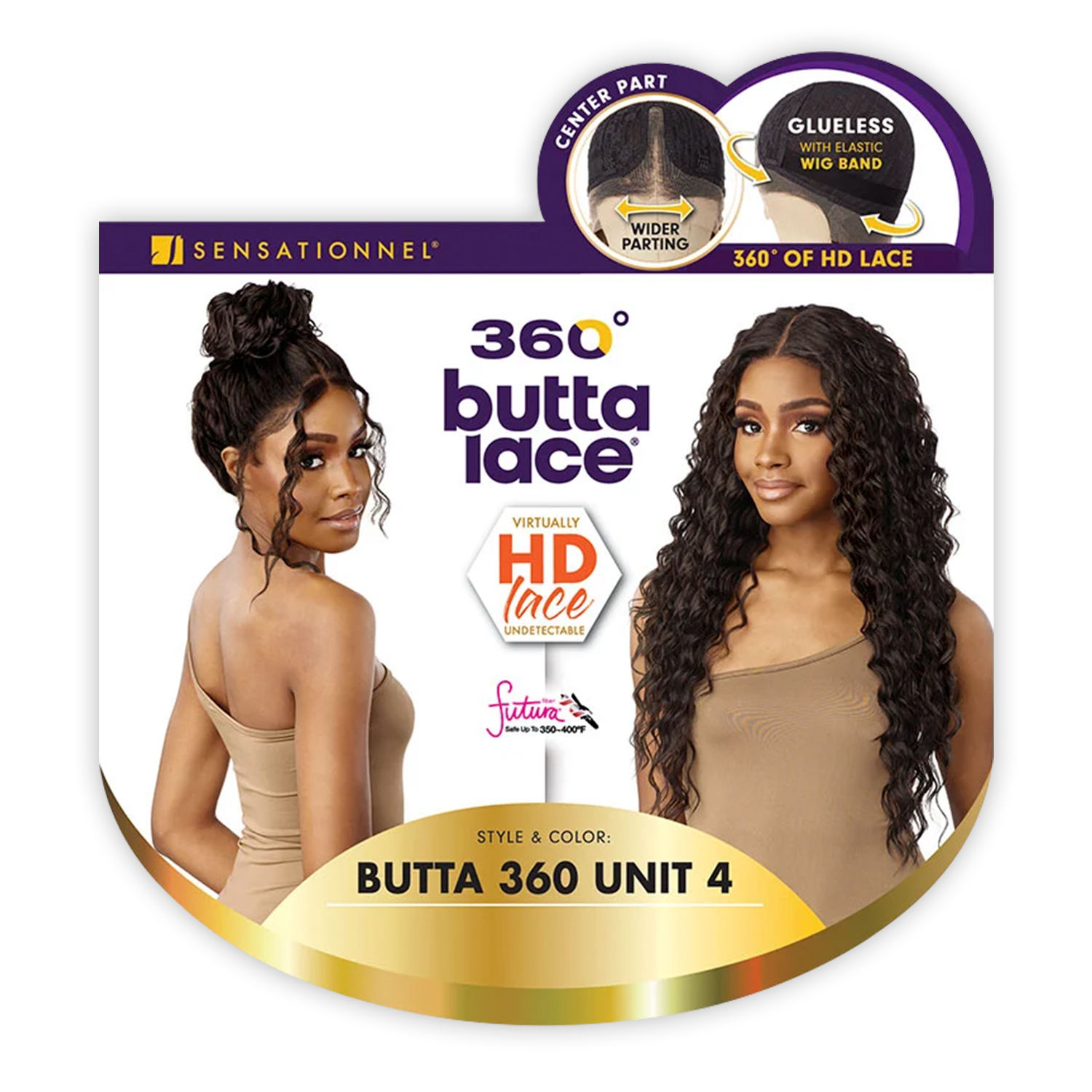 Sensationnel HD Lace Front Wig Glueless Butta 360 Unit 4