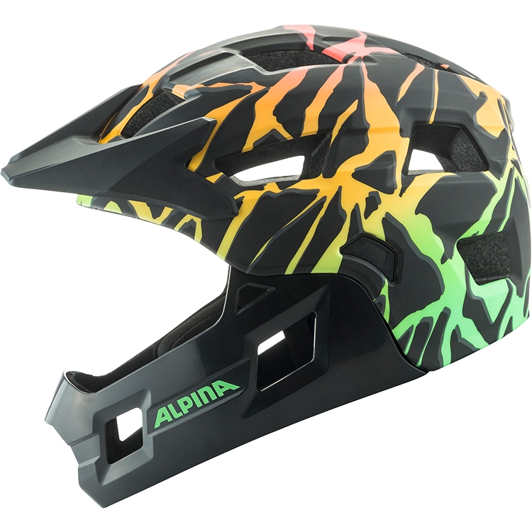 Alpina Rupi Full-Face Helmet Kids - fading-neon matt