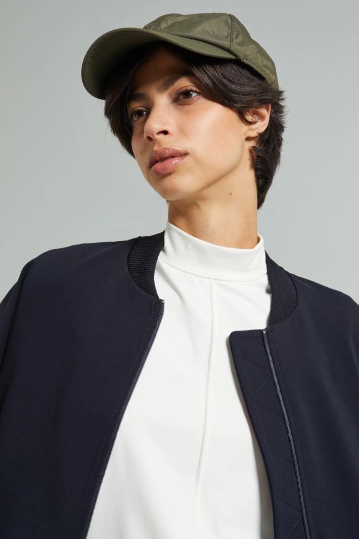 Technical taffeta cap - KHAKI GREEN BLACK