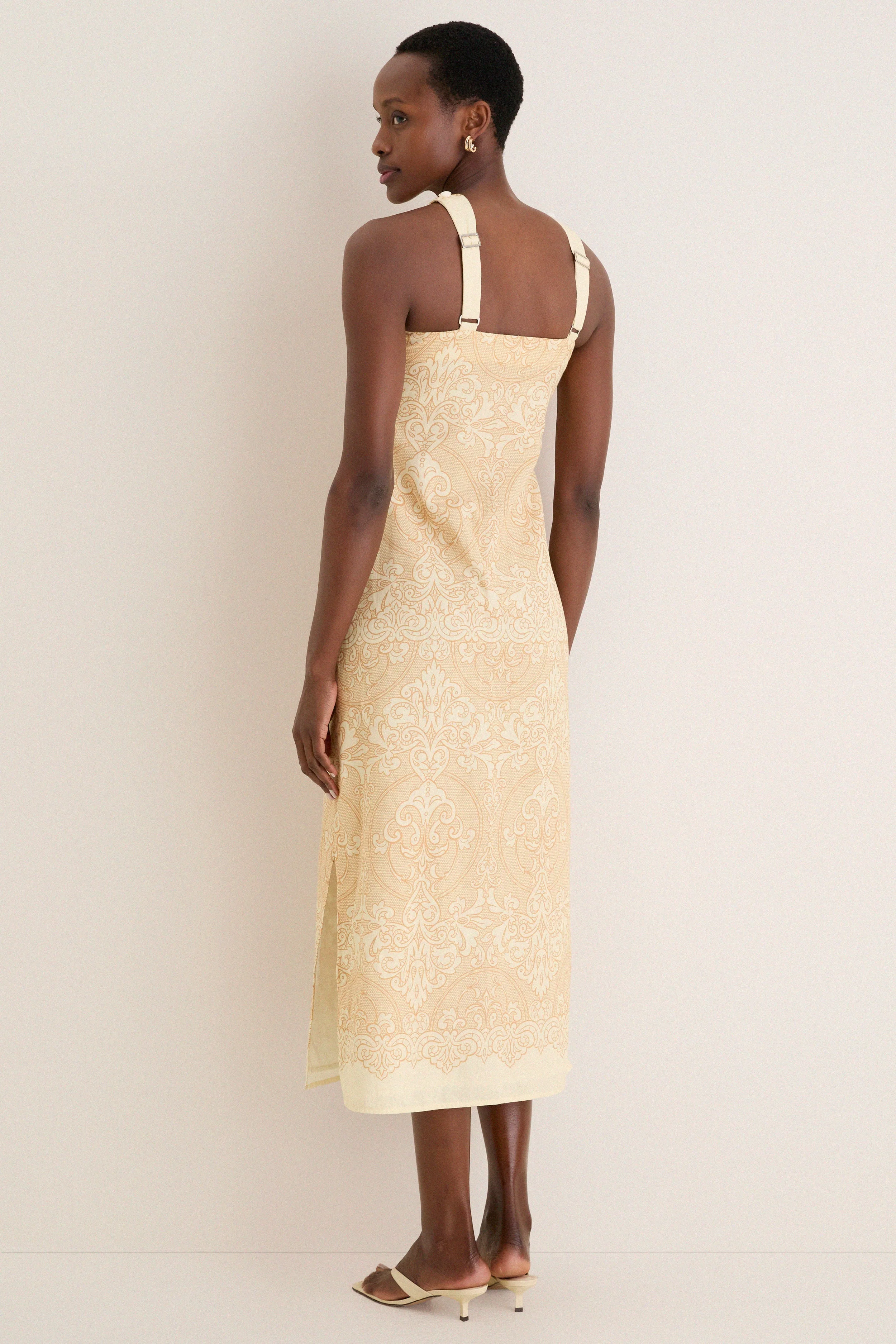 Sand Abigail Midi Dress
